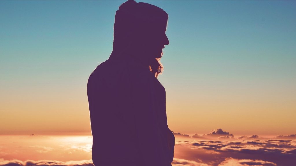 Silhouette representing brain recovery after heroin use and treatment