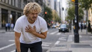 Why Does Fentanyl Make You Bend Over hero image of a man bent over.